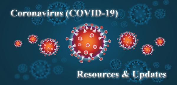 Coronavirus COVID-19 Resources and Updates with Coronavirus Graphic